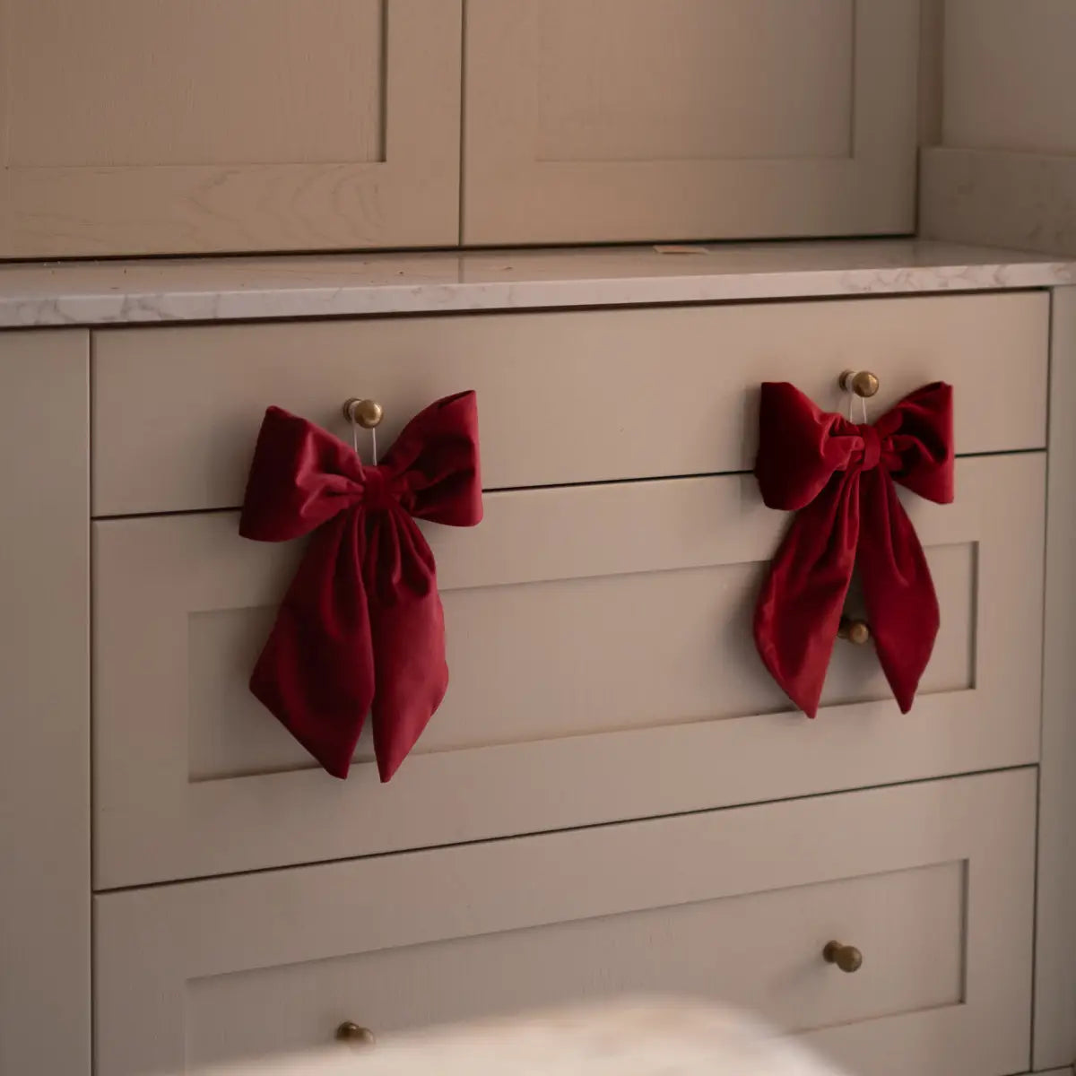 Handmade Red Velvet Hanging Bow *Pre order