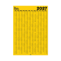 The Design Museum x Good Tuesday 2027 Yellow Wall Planner