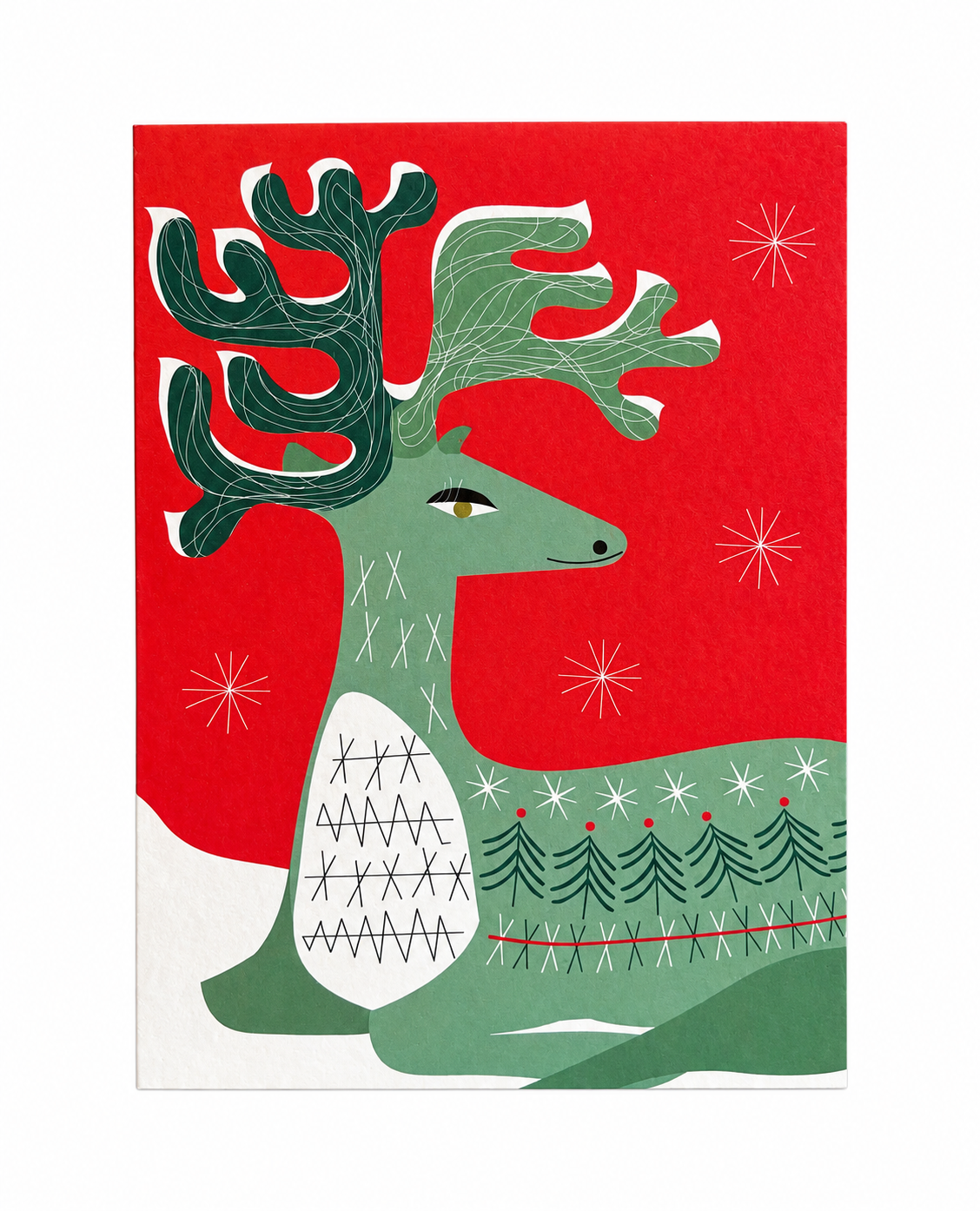 Scofinn Scandi Reindeer Xmas Card