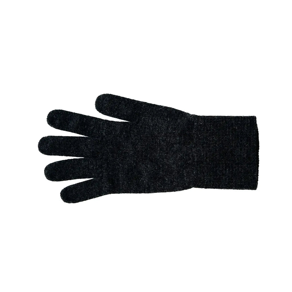 NISHIGUCHI KUTSUSHITA Merino Wool Gloves Charcoal