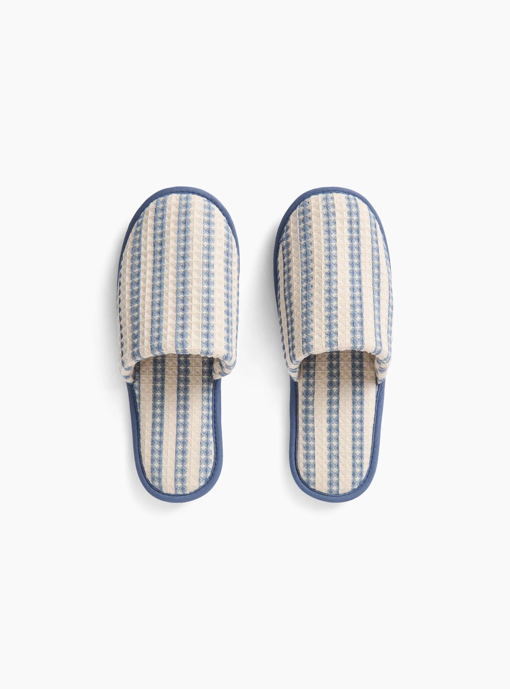 HAY Waffle Slippers-Stripe dusty blue