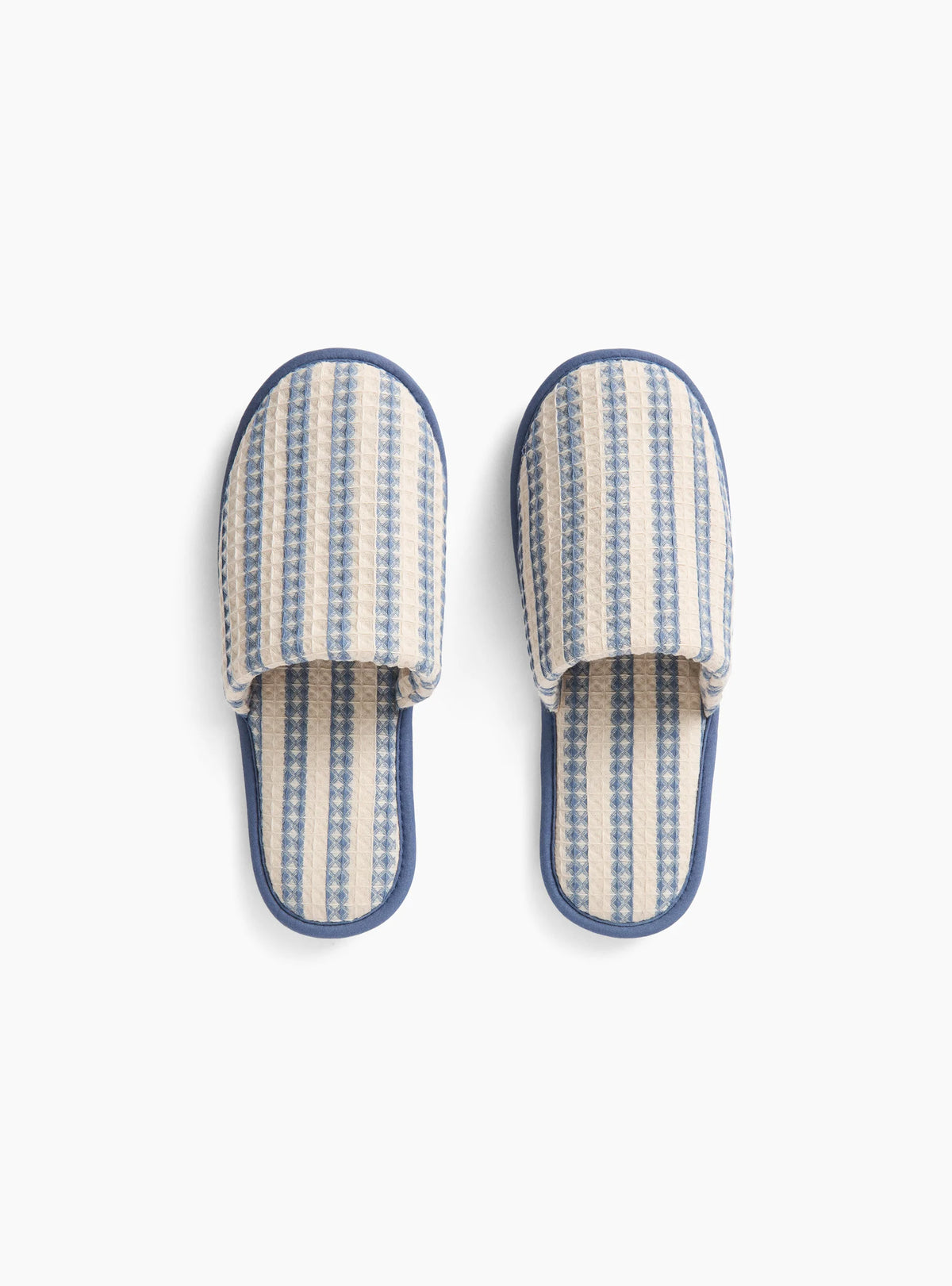 HAY Waffle Slippers-Stripe dusty blue