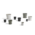 HAY Flowerpot with saucer Medium Black