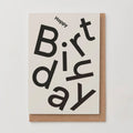 Kinshipped Type Happy Birthday Card