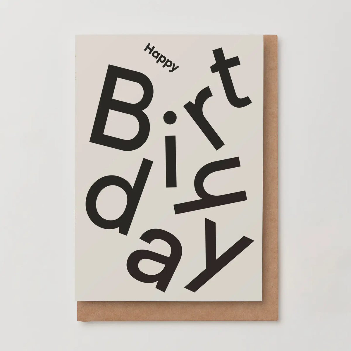 Kinshipped Type Happy Birthday Card