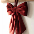 Handmade Red Velvet Hanging Bow *Pre order