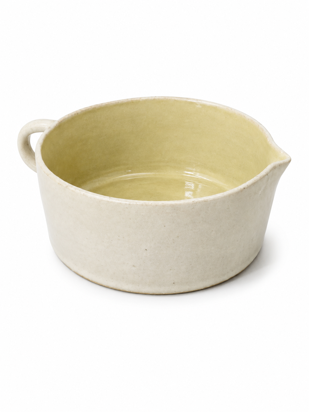 Vicky Thornton Hand Thrown Flat Jug With Yellow