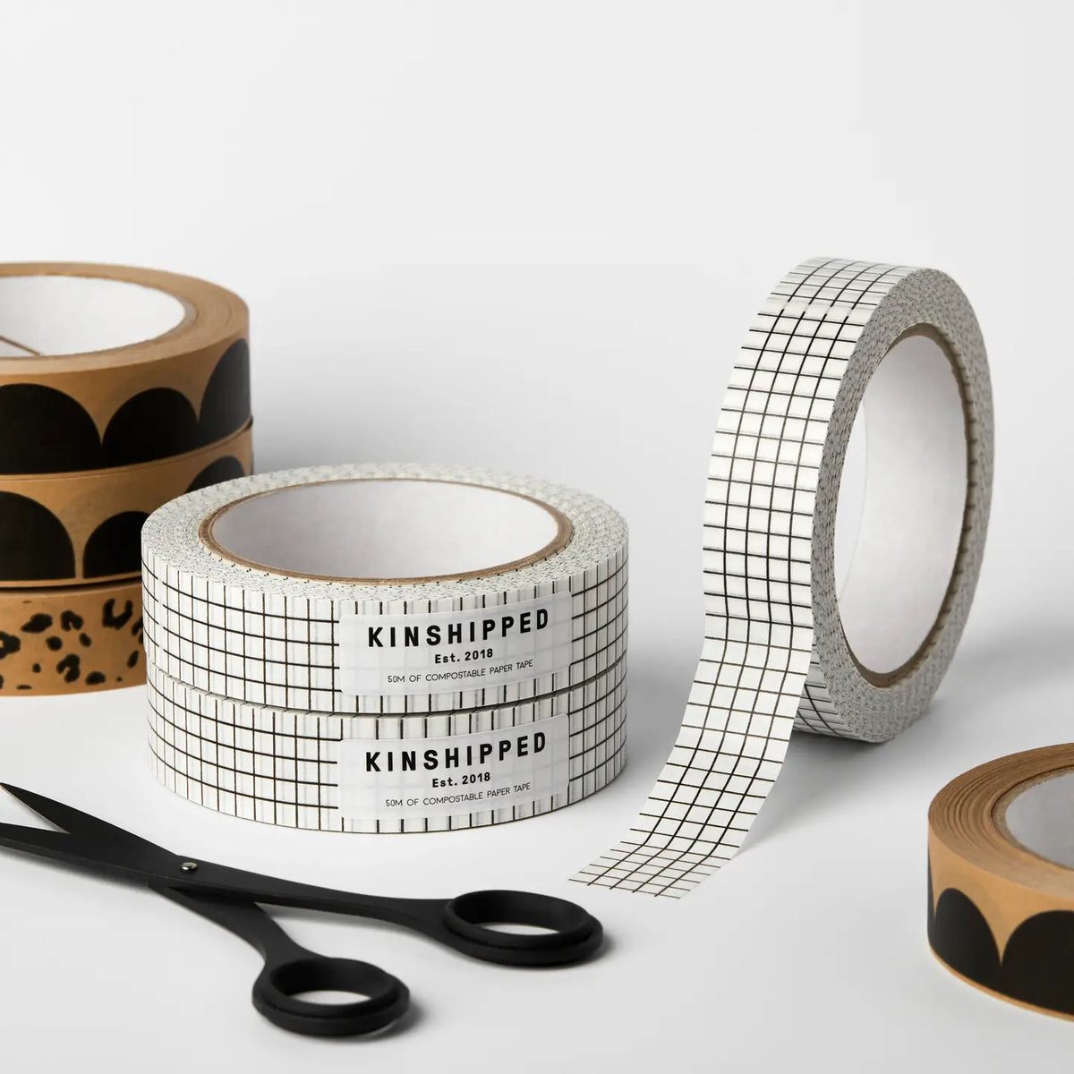 Kinshipped Paper Tape - Grid