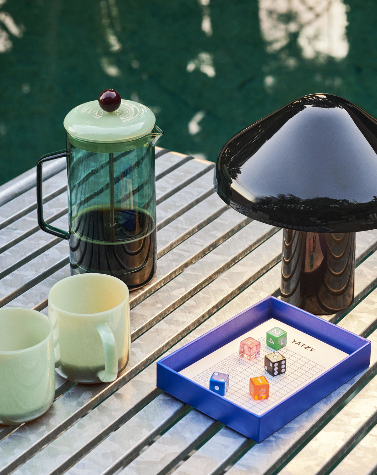 HAY French Press Brewer-Aqua