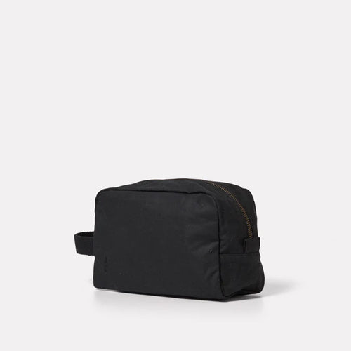 Ally Capellino Simon Waxed Cotton Washbag Black