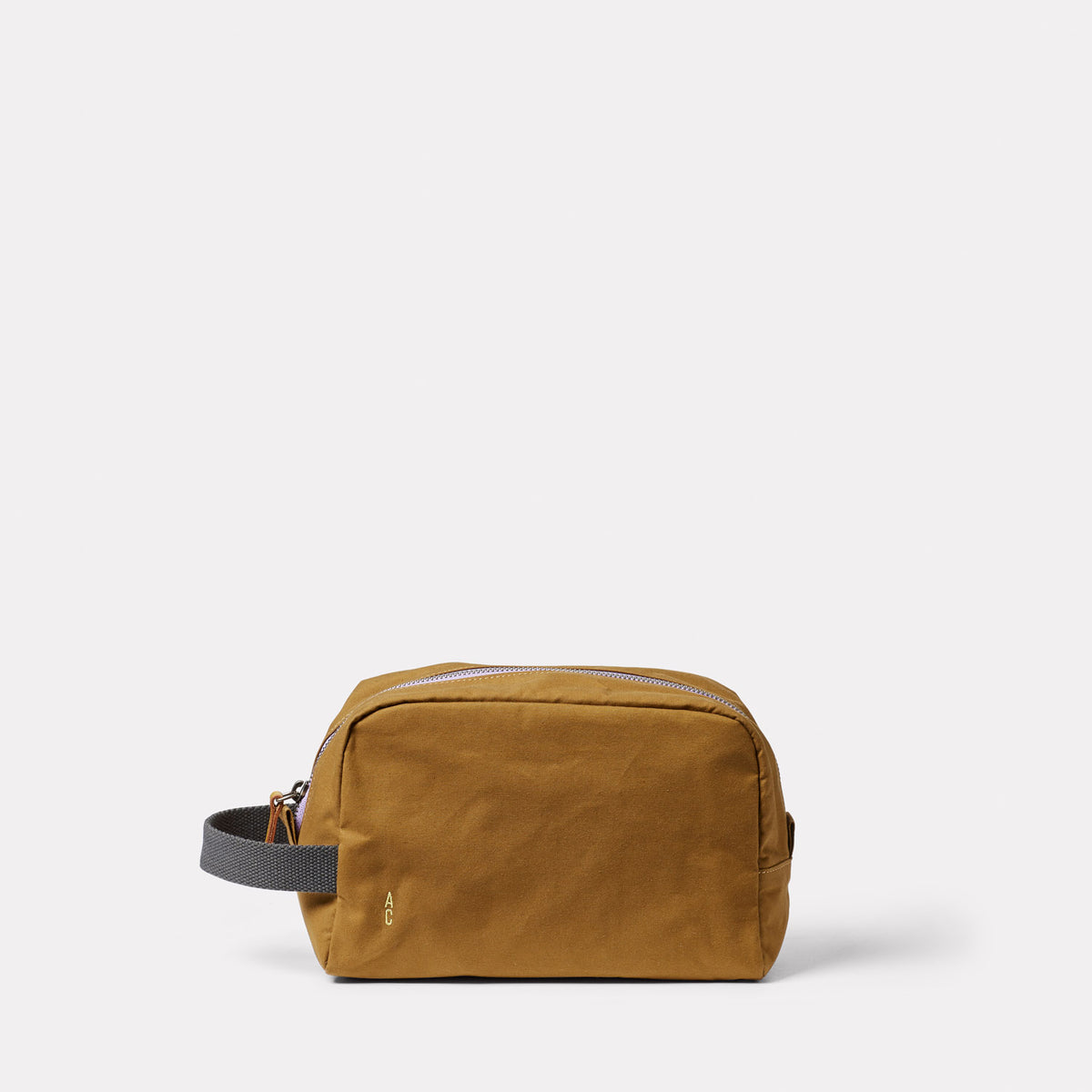 Ally Capellino Simon Waxed Cotton Washbag Gingerbread