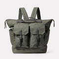 Ally Capellino Frank Large Waxed Cotton Backpack in Olive