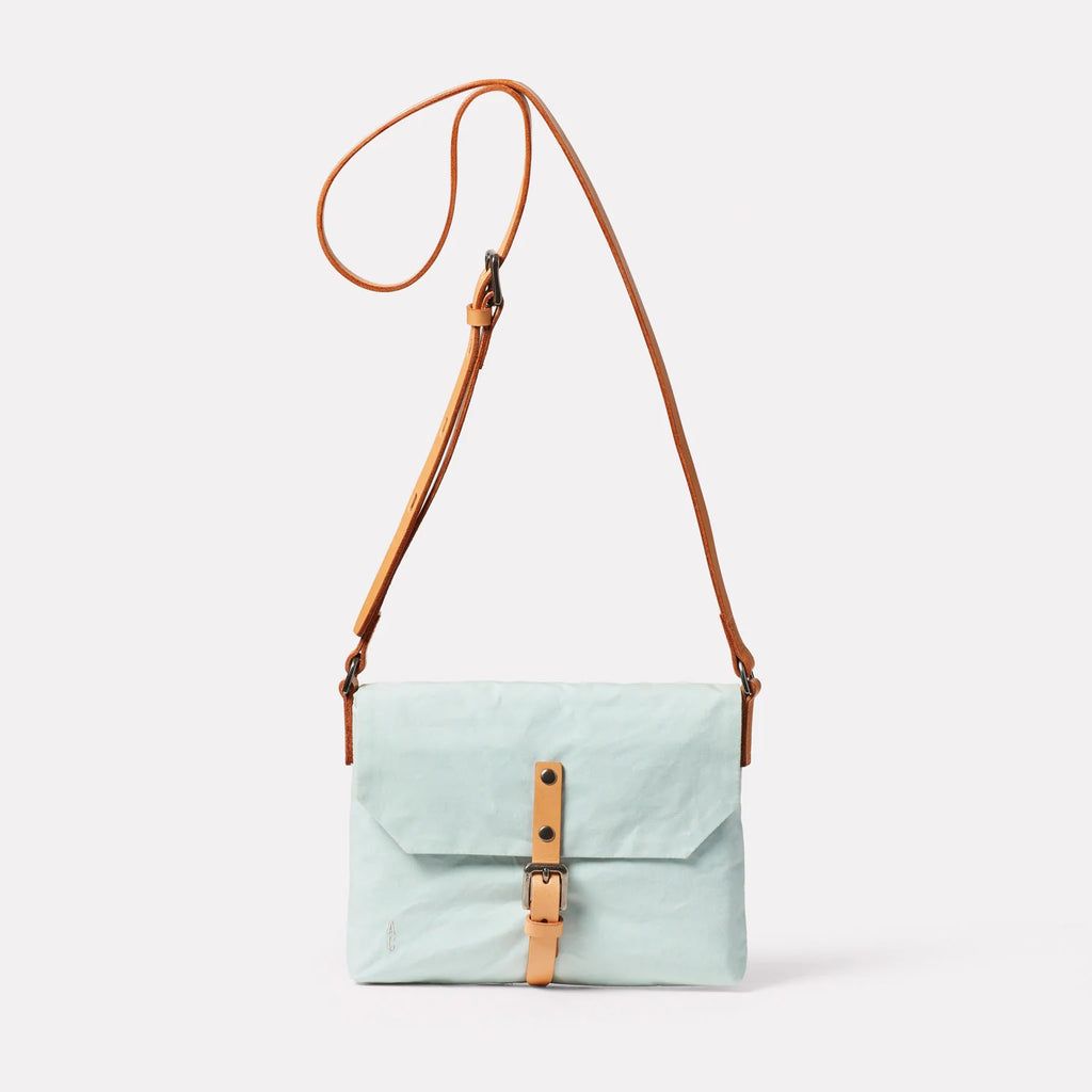 Ally Capellino Friday Waxed Cotton Crossbody Bag in Iceberg