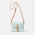 Ally Capellino Friday Waxed Cotton Crossbody Bag in Iceberg