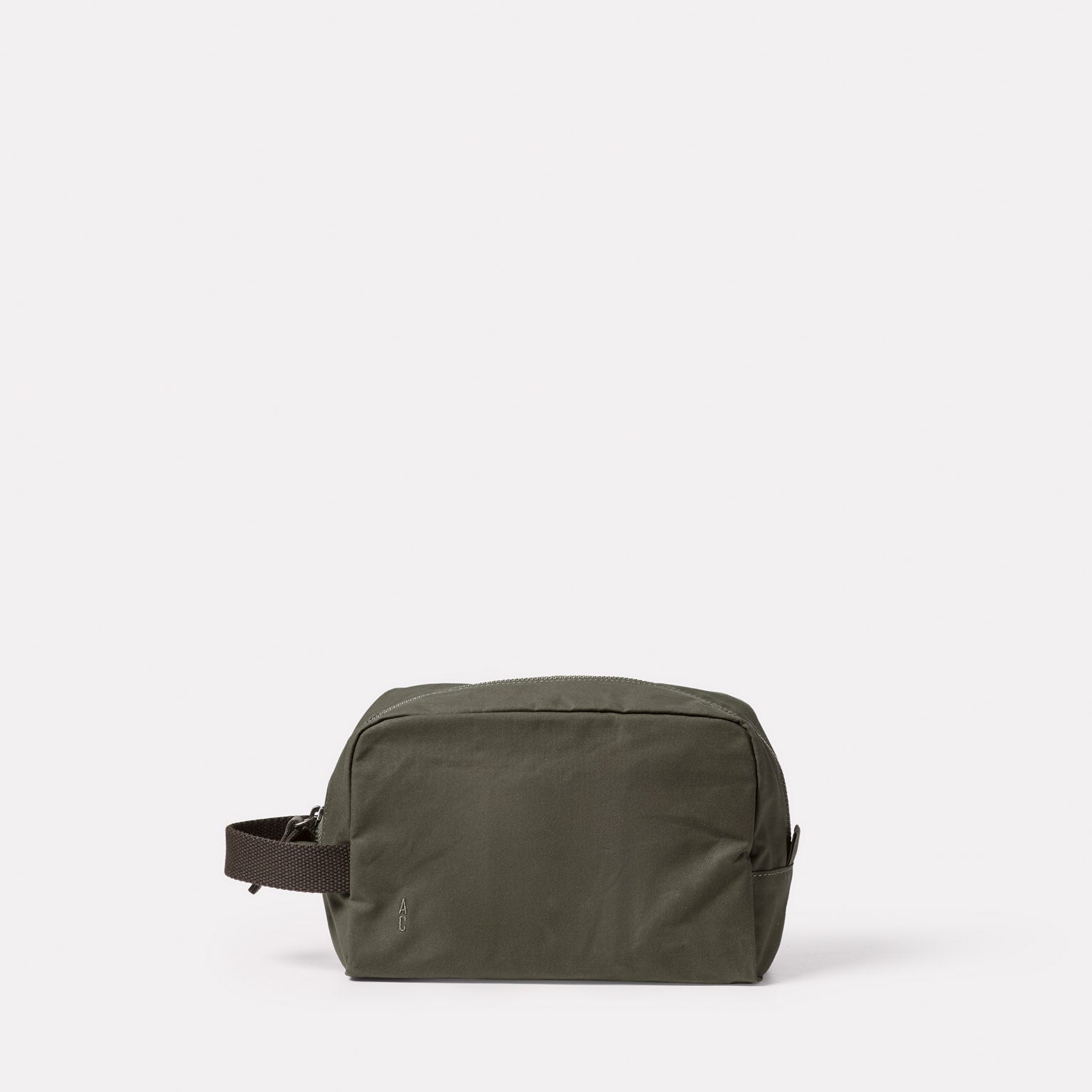 Ally Capellino Simon Waxed Cotton Washbag Olive