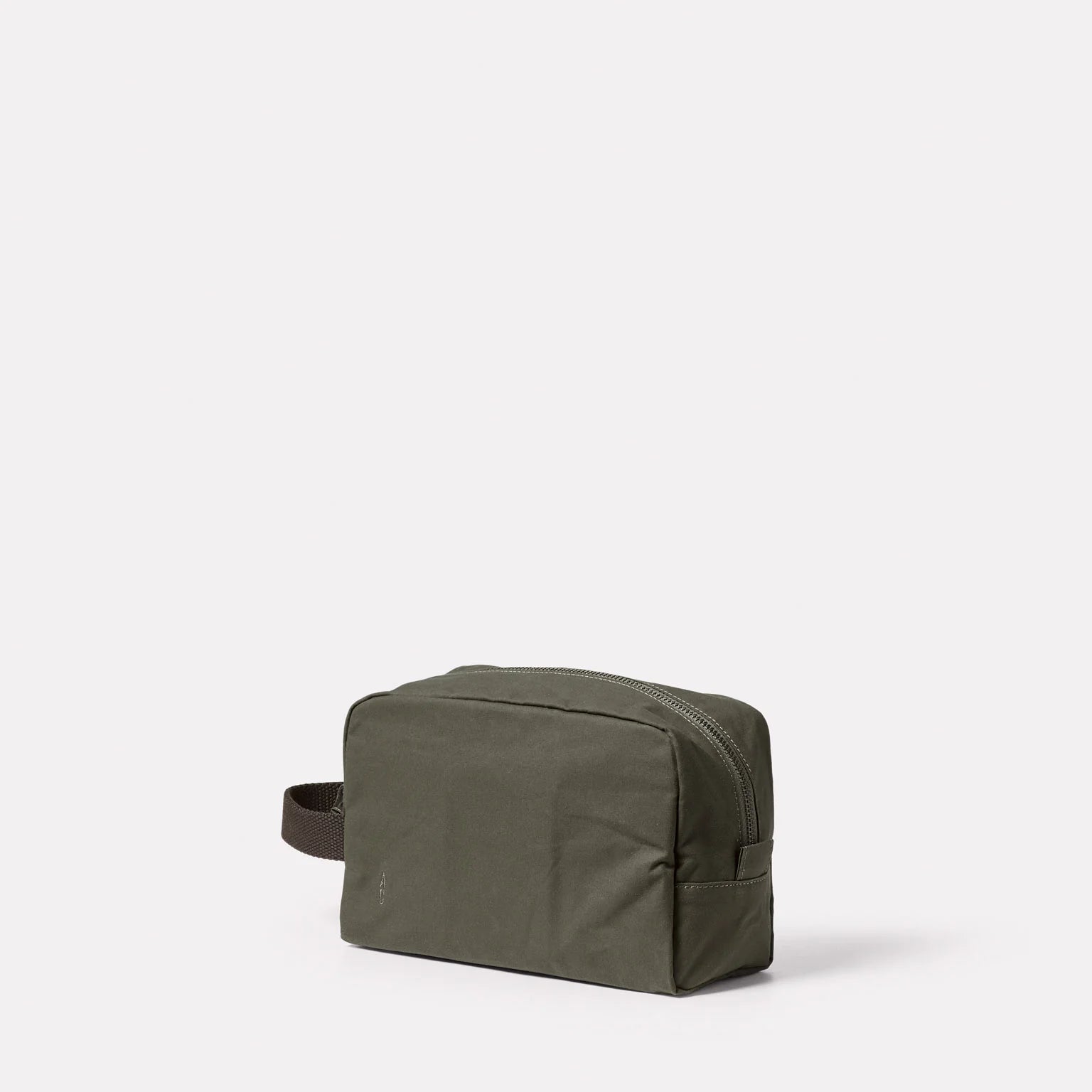 Ally Capellino Simon Waxed Cotton Washbag Olive
