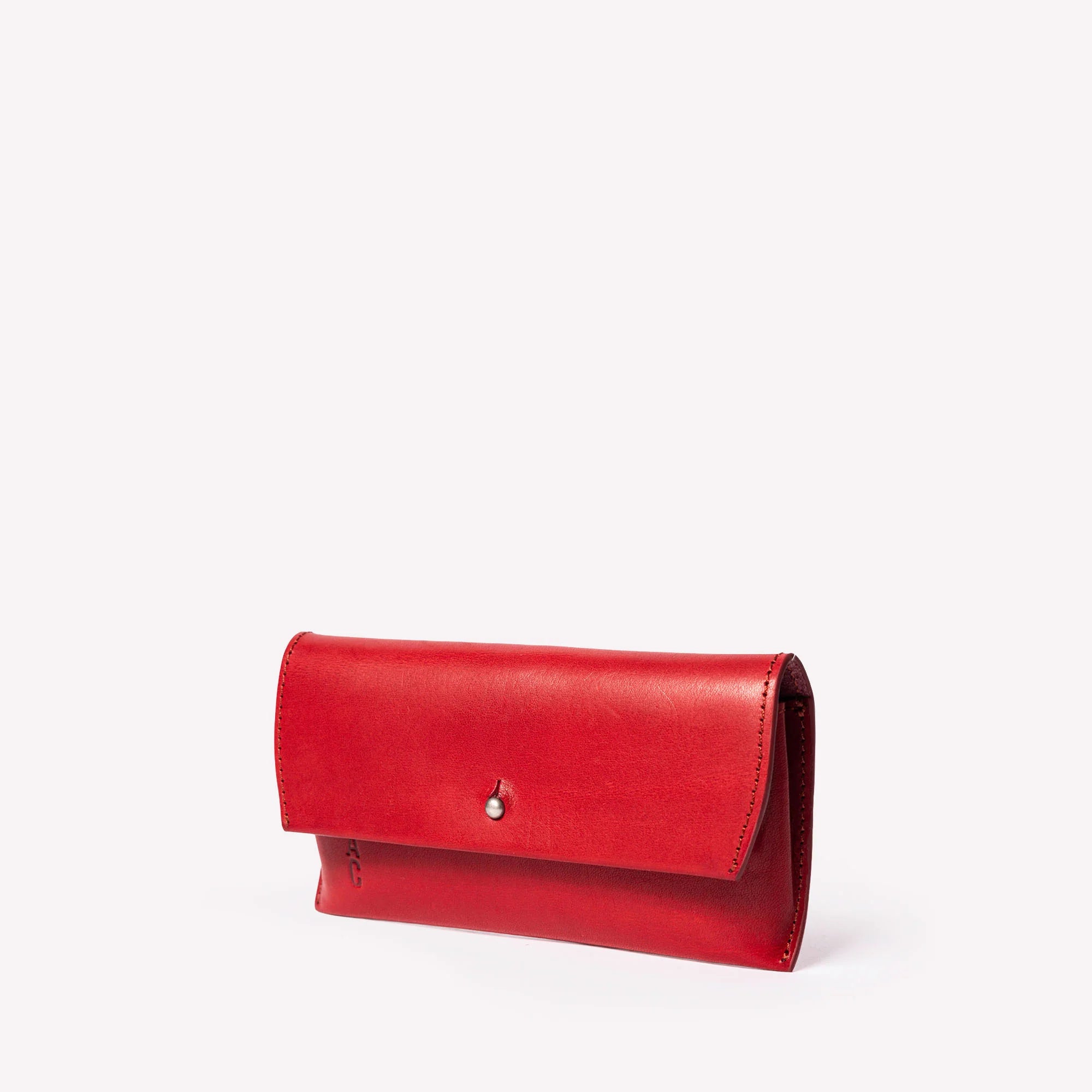 Ally Capellino Kit Leather Glasses Case in Berry