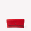 Ally Capellino Kit Leather Glasses Case in Berry