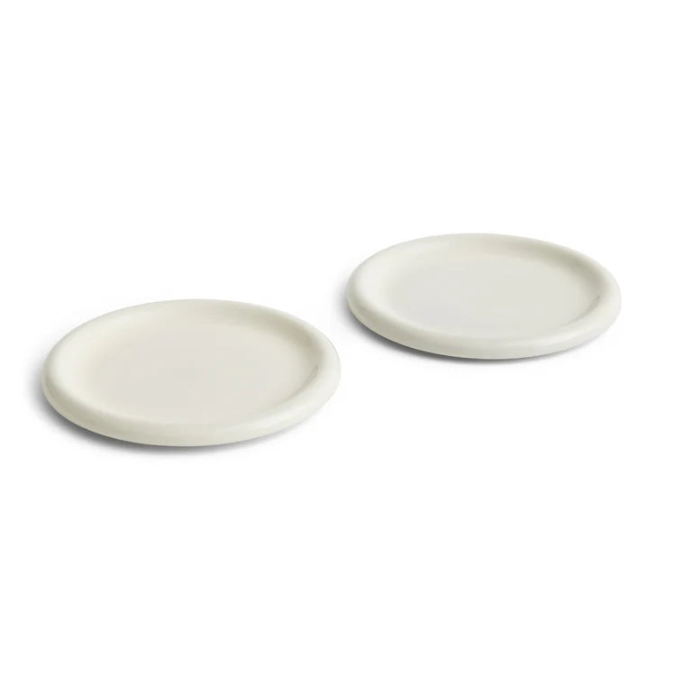 HAY Barro Plate Set of 2 Off-White 24cm