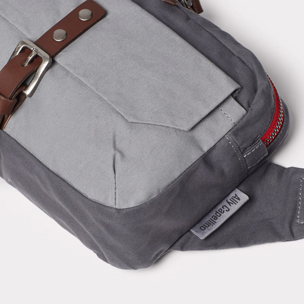 Ally Capellino Fela Waxed Cotton Bumbag in Tarmac