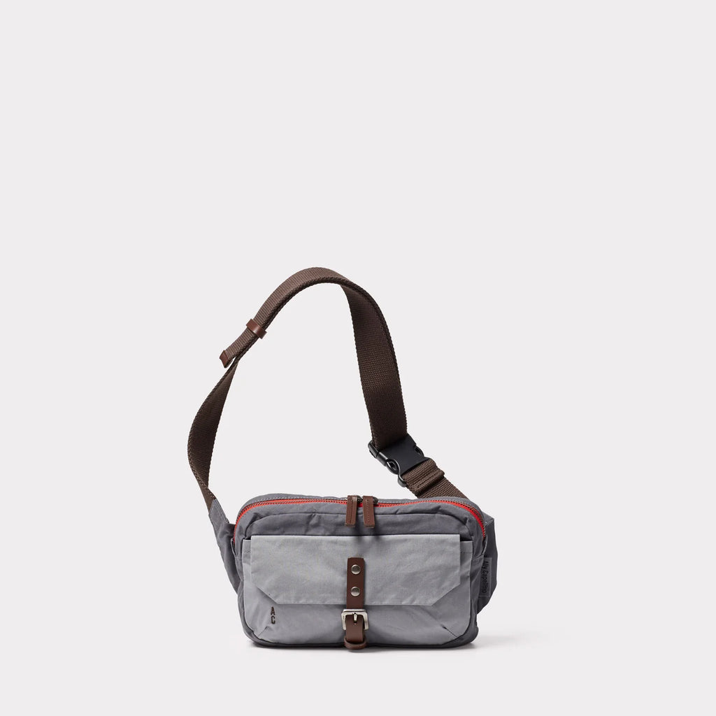 Ally Capellino Fela Waxed Cotton Bumbag in Tarmac
