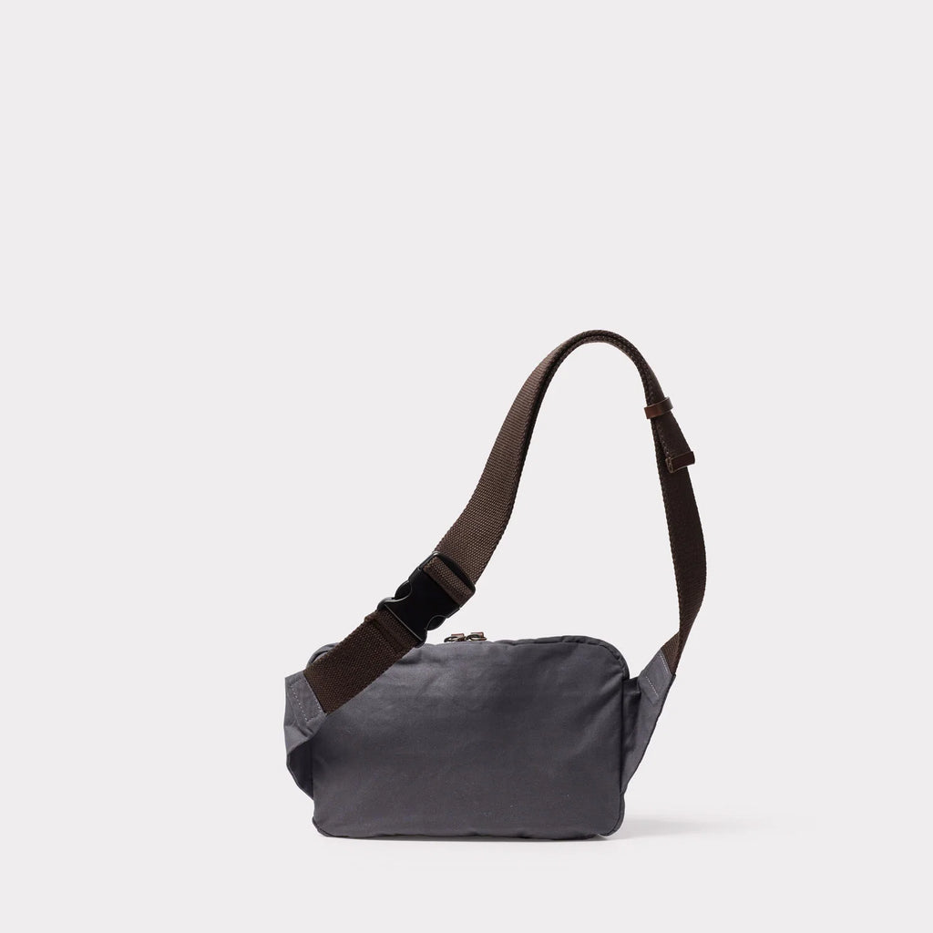 Ally Capellino Fela Waxed Cotton Bumbag in Tarmac