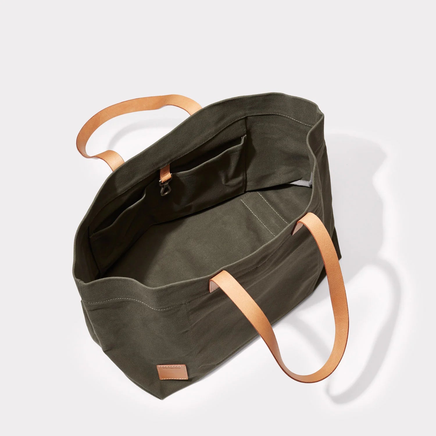 Ally Capellino Clement Large Canvas Tote Bag Olive
