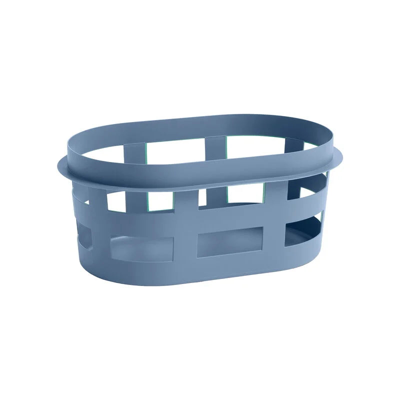 HAY Basket (Small) in 100% Recycled Plastic Blue