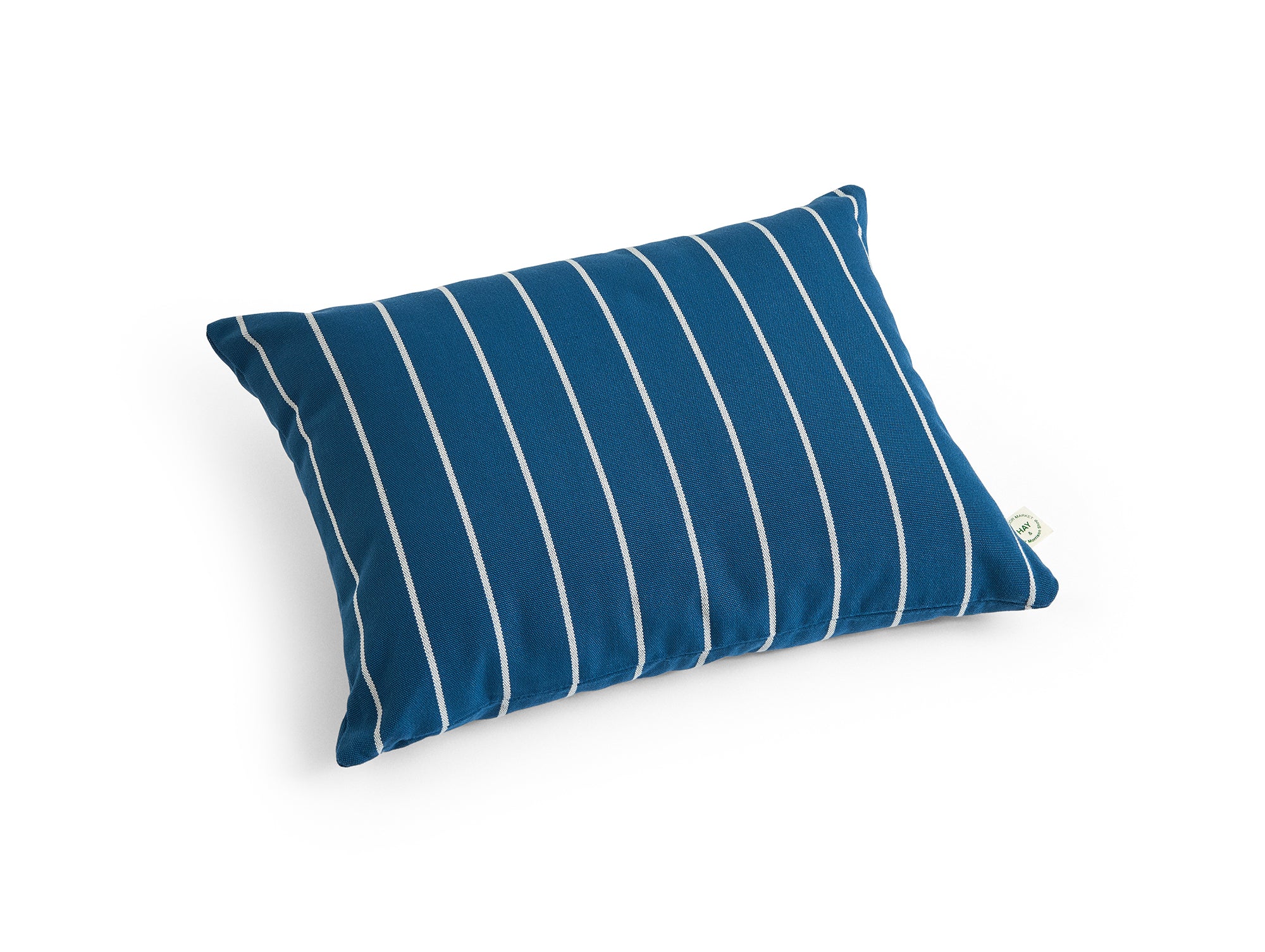 HAY Outdoor Market Cushion, Beige Blue Stripe