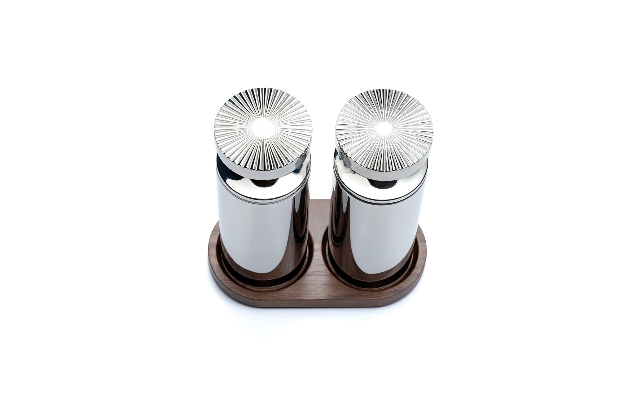 David Mellor stainless steel salt/pepper mill set