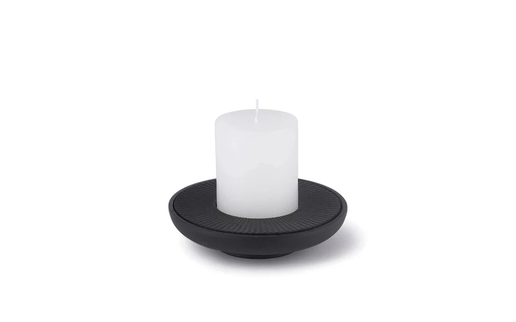 David Mellor low cast iron candleholder
