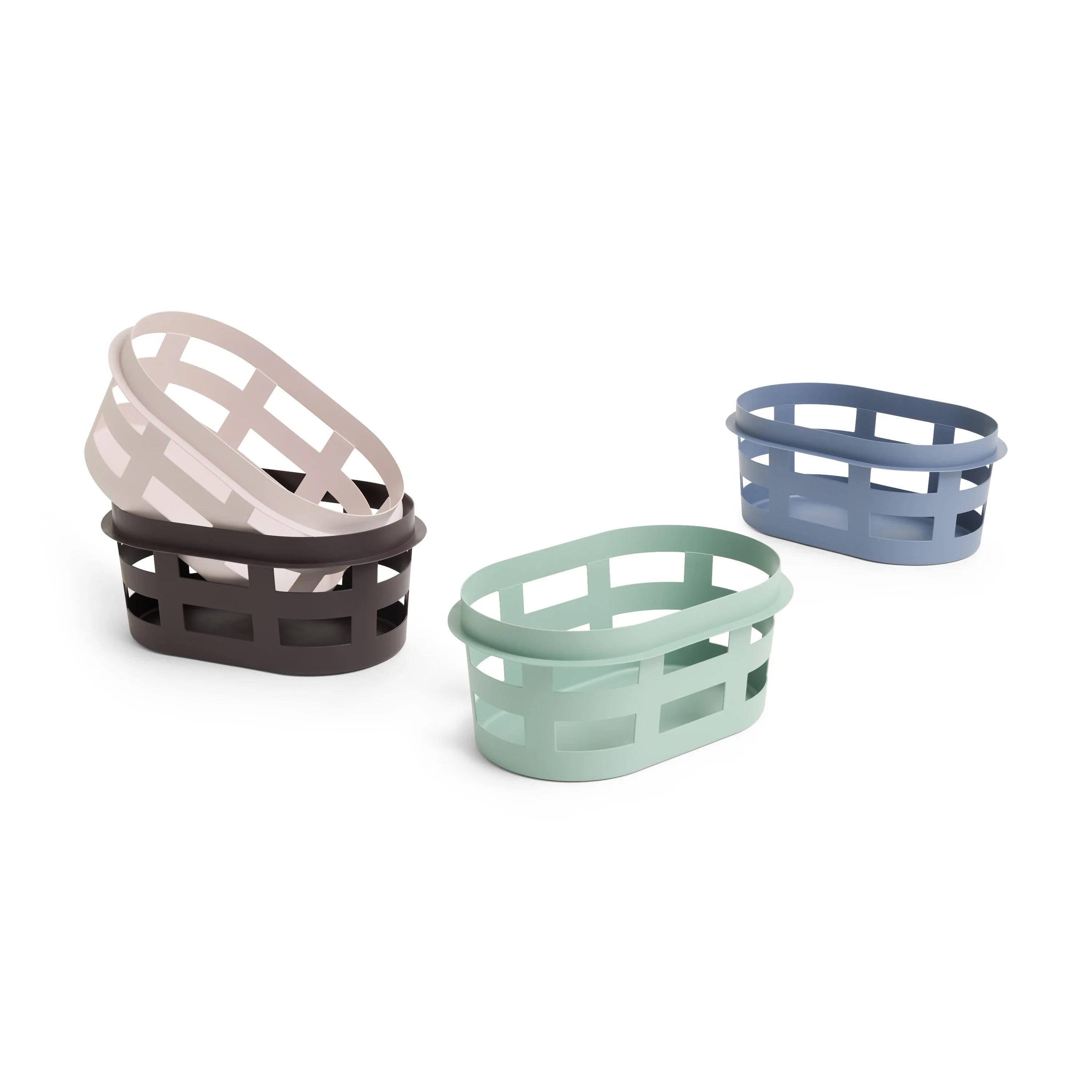 HAY Basket (Small) in 100% Recycled Plastic Army