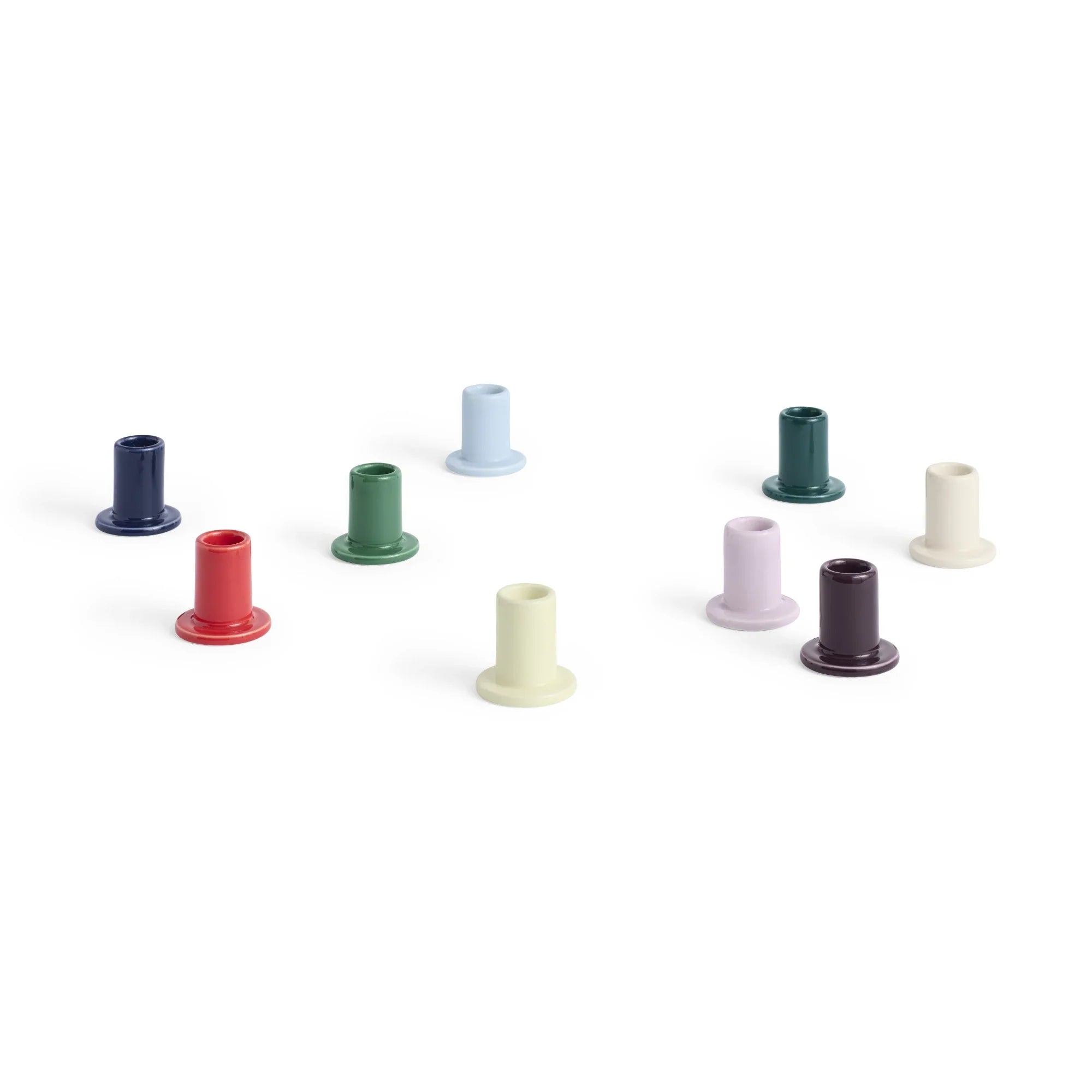 HAY Tube Candleholder Small Green