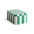 HAY Tin Container Small Green and off-white