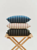HAY Outdoor Market Cushion, Beige Blue Stripe