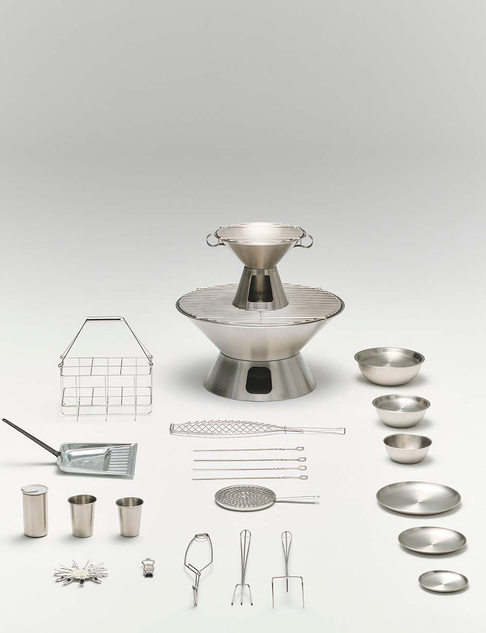 HAY x Jasper Morrison Outdoor Market Fire Pit Stainless Steel