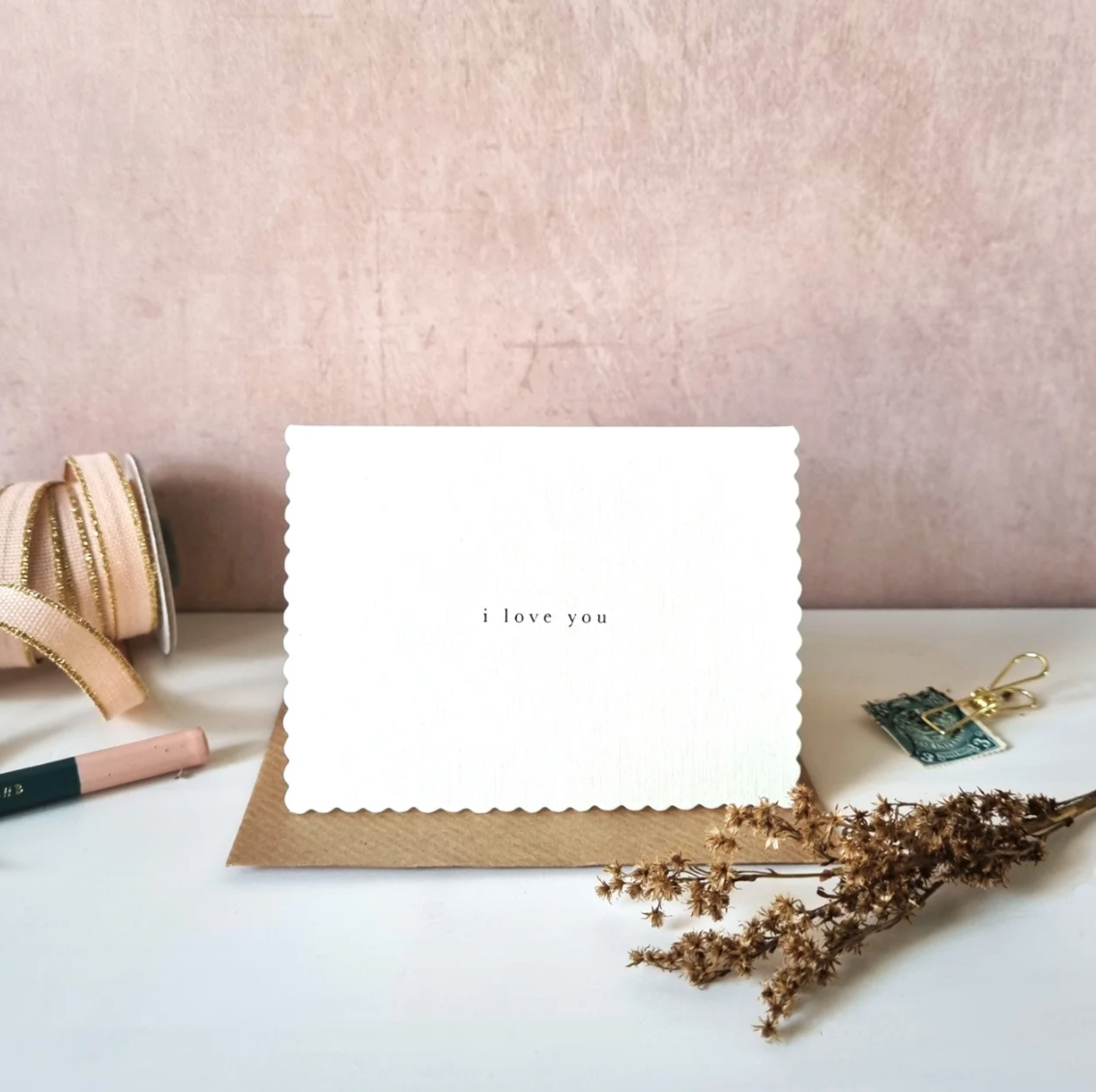 Katie Leamon Mignon 'I Love You' Card