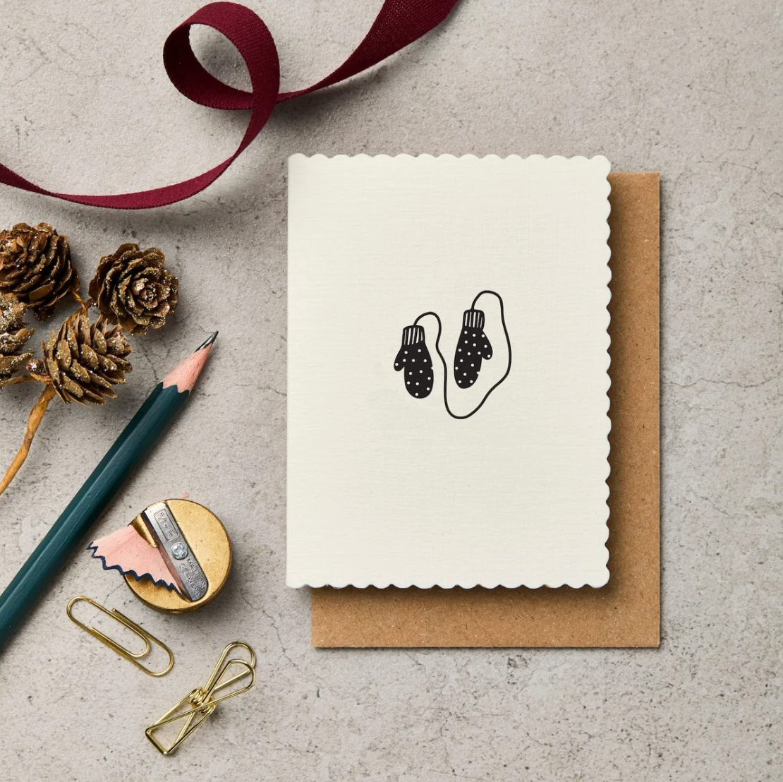 Katie Leamon 'Mittens' Christmas Card