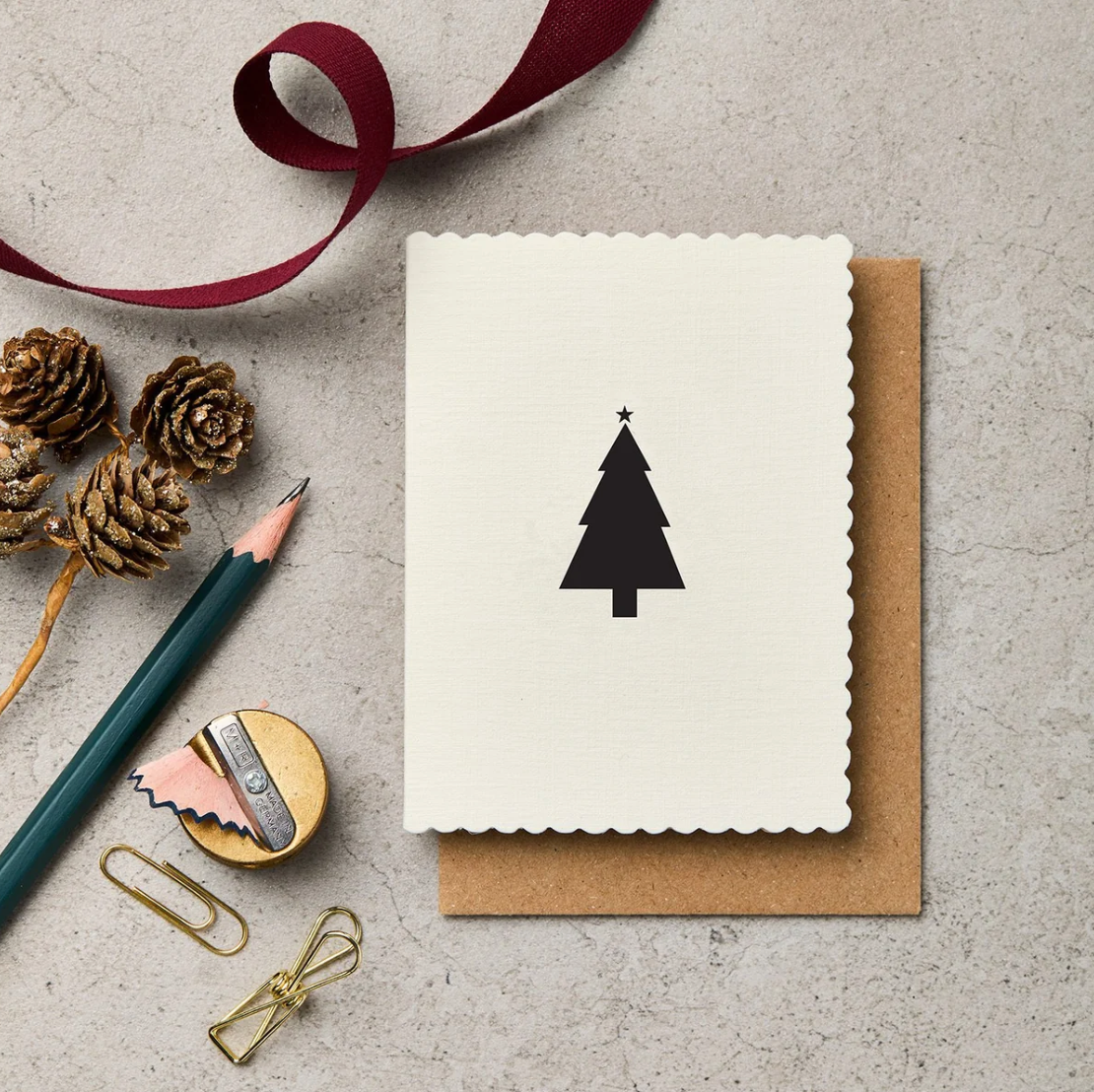 Katie Leamon 'Christmas Tree' Cards - Pack of 6
