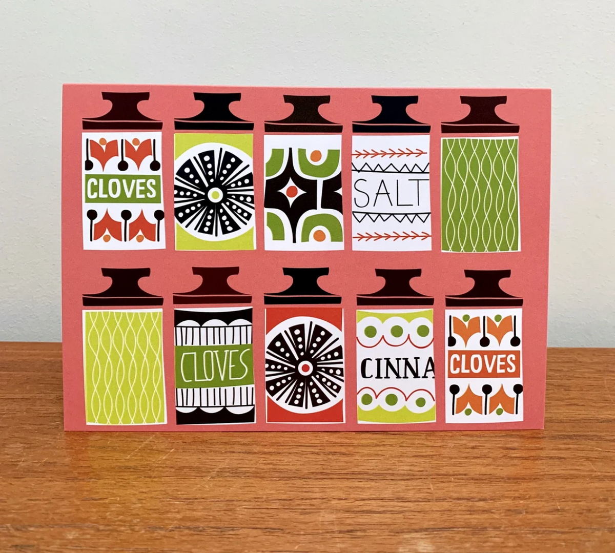 Scofinn Spice Jar Card - Pink