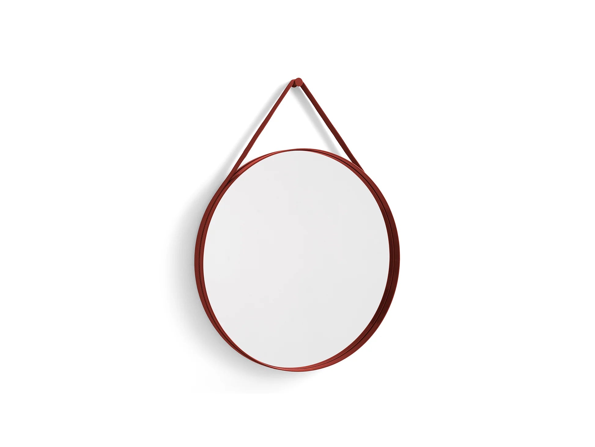HAY Strap Mirror No 2 Ø70 Red
