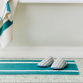 HAY Waffle Slippers-Stripe dusty blue
