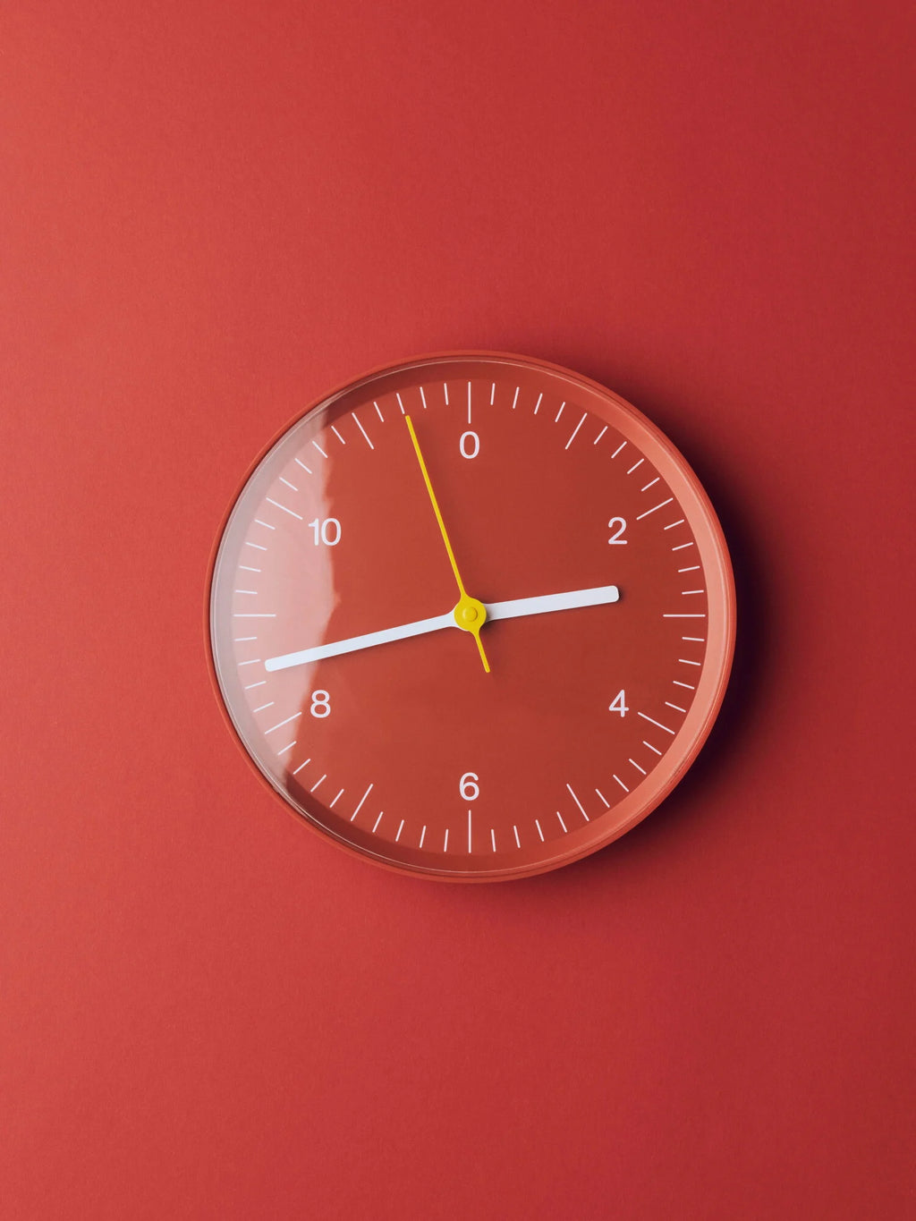 HAY Wall Clock Red