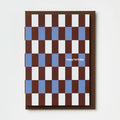 Kinshipped Happy Birthday Blue/Burgundy Brugge Tile Card