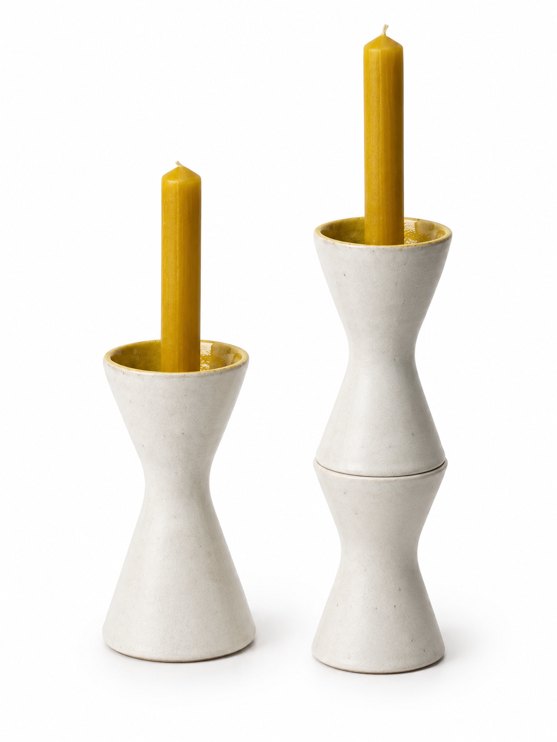Vicky Thornton Conical Candle Holder Vase Two Pieces