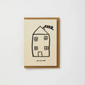 Kinshipped Happy New Home Card with House Illustration