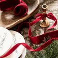 Hudson Home Claret Red Velvet Ribbon - 5m