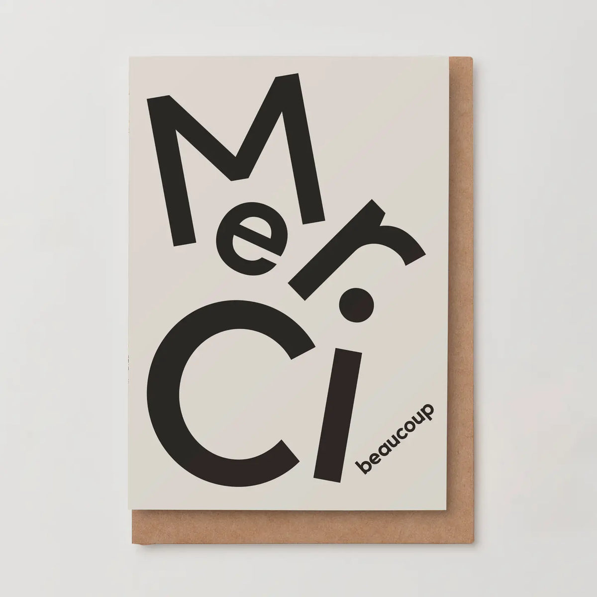 Kinshipped Merci Beaucoup Thank You Card