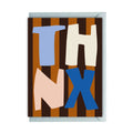 Kinshipped Thnx Striped Thank You Card