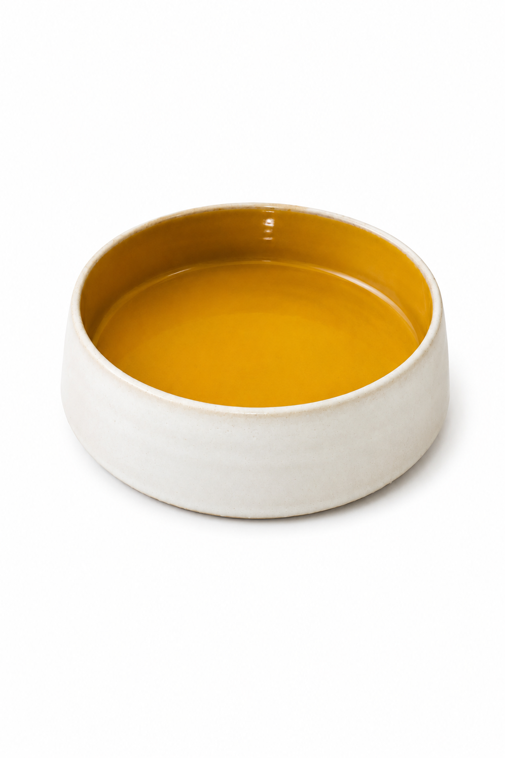 Vicky Thornton hand Thrown Dish  Egg Yolk